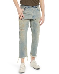 John Elliott The Kane 2 Straight Leg Cropped Jeans