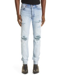 Amiri Thrasher Bandana Skinny Jeans In Light Indi At Nordstrom