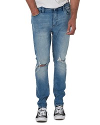 ROLLA'S Tim Slims Fast Times Worn Destroyed Slim Fit Jeans