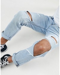 Rollas Tommy Ripped Tapered Jeans