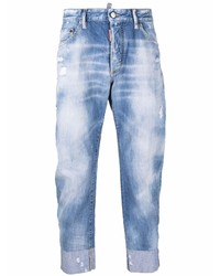 DSQUARED2 Washed Effect Cropped Jeans