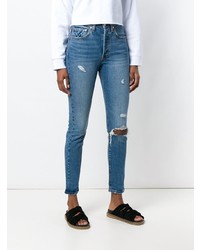 Levi's 501 Customised Skinny Jeans