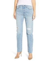 Levi's 501 High Waist Ripped Skinny Jeans