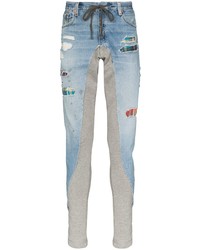 Greg Lauren 5050 Panelled Hybrid Jeans