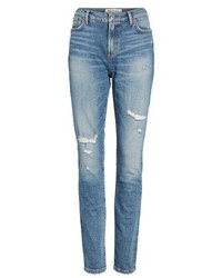 A Gold E Agolde Sophie Distressed High Waist Skinny Jeans