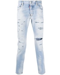 DSQUARED2 Bleach Wash Distressed Jeans