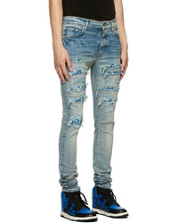 Amiri Blue Pj Thrasher Jeans