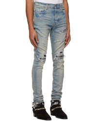 Amiri Blue Taupe Mx1 Bandana Jeans
