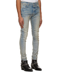 Amiri Blue Taupe Stack Jeans