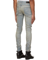 Amiri Blue Taupe Stack Jeans