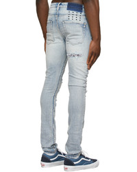 Ksubi Blue Van Winkle Fire Patch Jeans