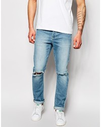 Asos Brand Skinny Jeans With Rips