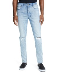 Ksubi Chitch Linx Trashed Ripped Skinny Fit Jeans In Denim At Nordstrom