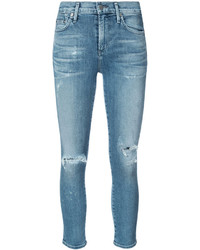 Citizens of Humanity Cropped Distressed Skinny Jeans