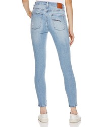 Nobody Cult Destructed Skinny Jeans In Light Pasblue