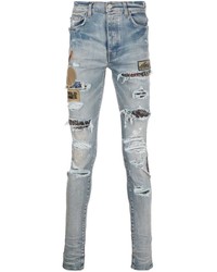 Amiri Distressed Effect Patch Jeans