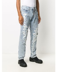 Off-White Distressed Panel Jeans