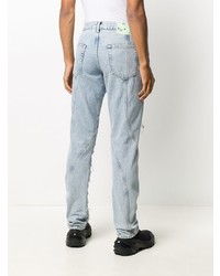 Off-White Distressed Panel Jeans
