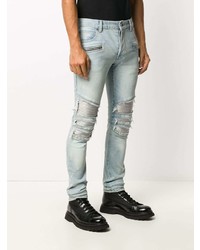 Balmain Distressed Skinny Fit Jeans