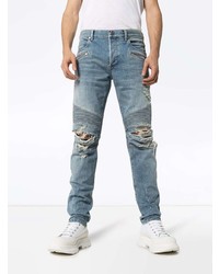 Balmain Distressed Tapered Jeans