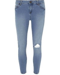 Dorothy Perkins Wash Knee Rip Grazer Jeans, $49 | Dorothy | Lookastic
