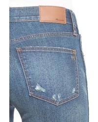 Madewell High 9 Inch High Rise Skinny Jeans Ripped And Patched Edition