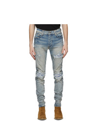 Amiri Indigo Bandana Thrash Jeans