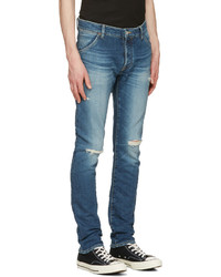 Attachment Indigo Distressed Skinny Jeans