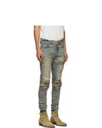 Amiri Indigo Mx1 Bandana Jeans