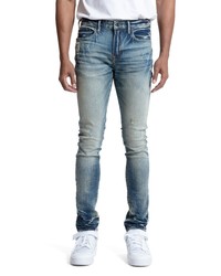 PRPS Jimmy Distressed Skinny Fit Jeans In Indigo At Nordstrom