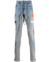 Greg Lauren Low Slung Zipped Jeans