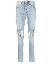 purple brand Mid Rise Skinny Ripped Jeans