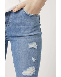 Topshop Moto Bleach Authentic Ripped Jeans