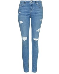 Topshop Moto High Rise Ripped Jeans