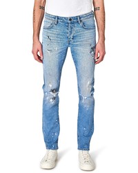 NEUW DENIM Neuw Iggy Ripped Paint Splatter Skinny Fit Jeans In Fazer Art Rip At Nordstrom