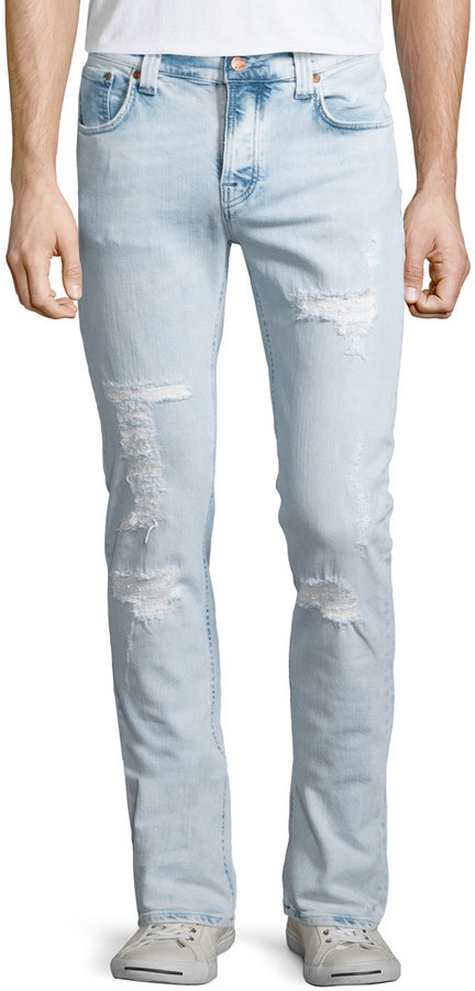 nudie distressed jeans