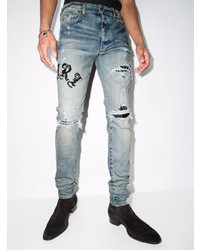 Amiri Old English Logo Skinny Jeans