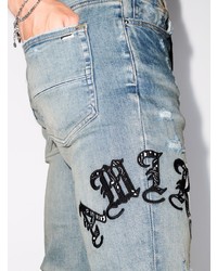 Amiri Old English Logo Skinny Jeans