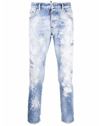 DSQUARED2 Paint Splatter Effect Skinny Jeans