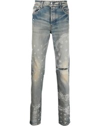 Amiri Paisley Print Skinny Jeans