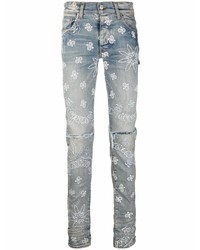 Amiri Paisley Print Slim Fit Jeans