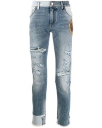 Dolce & Gabbana Patchwork Dg Skinny Jeans