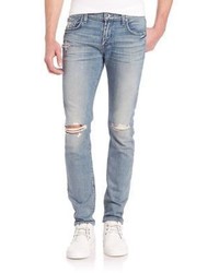 7 For All Mankind Paxtyn Ripped Skinny Jeans