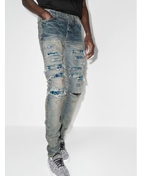 Amiri Pj Trasher Distressed Effect Skinny Jeans