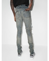 Amiri Pj Trasher Distressed Effect Skinny Jeans