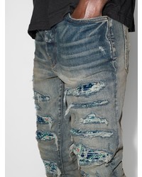 Amiri Pj Trasher Distressed Effect Skinny Jeans