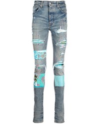 Amiri Quilted Patch Detail Slim Fit Jeans