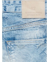Scotch & Soda Ralston Boro Blue Repair Slim Jeans