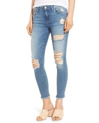 Ripped Crop Skinny Jeans