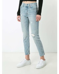 Levi's Ripped Cropped Skinny Jeans